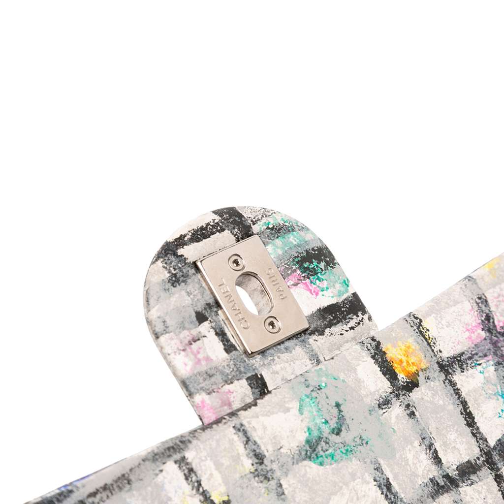 Chanel Mini Rectangular Calfskin Hand Painted Graffiti Flap - Detail 2