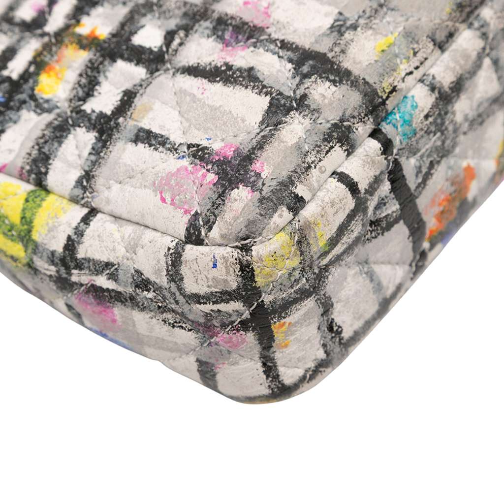 Chanel Mini Rectangular Calfskin Hand Painted Graffiti Flap - Image 11