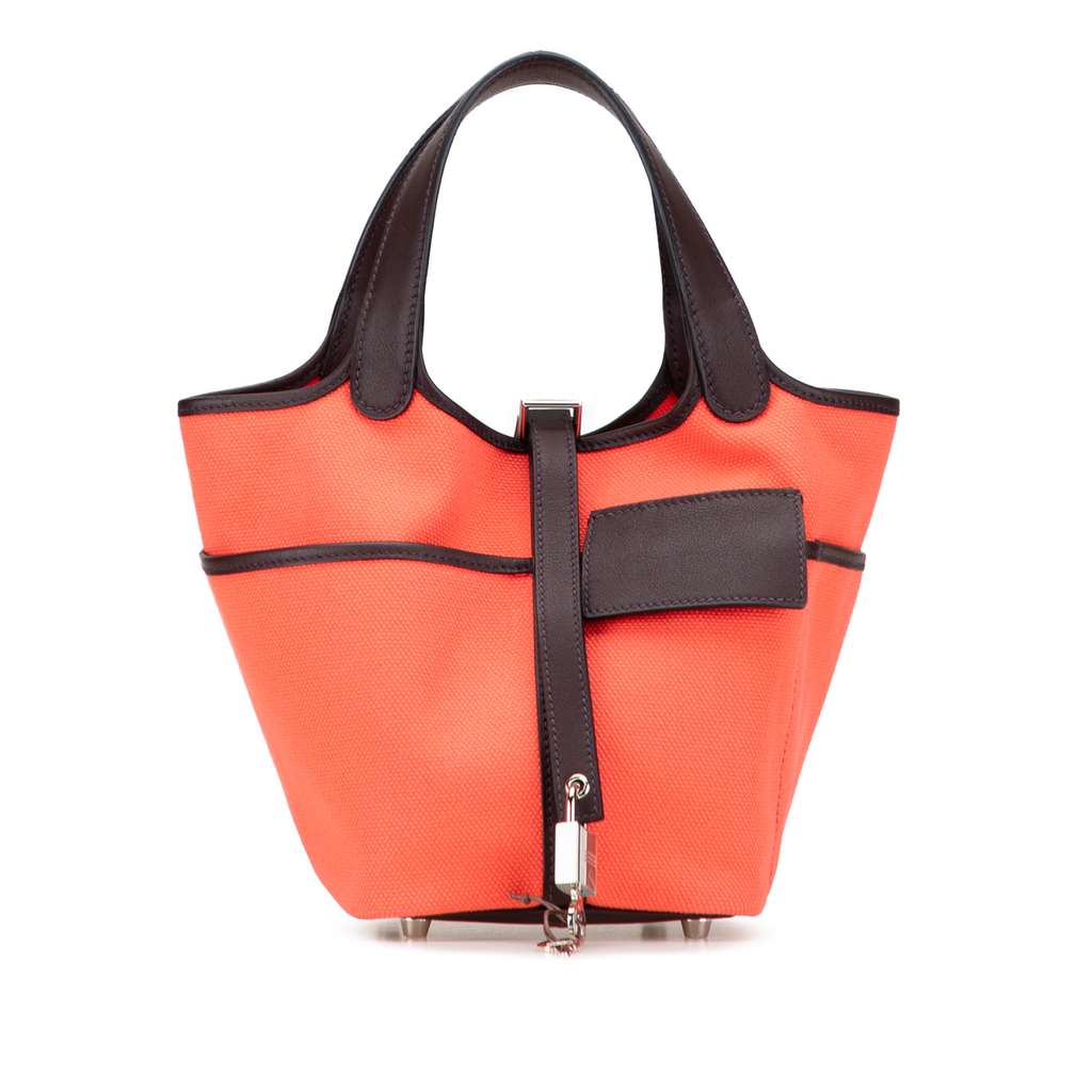 Hermès Toile Goeland and Swift Cargo Picotin Lock 18