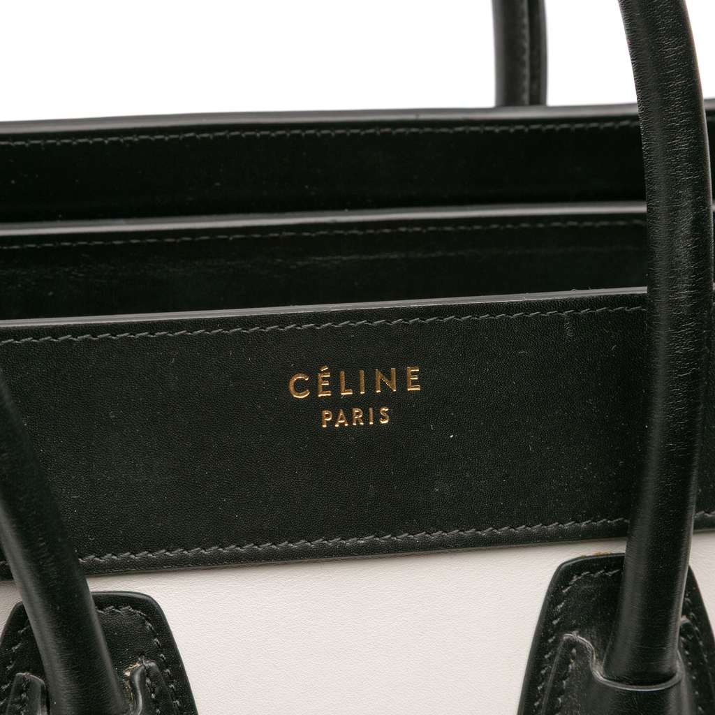Celine Micro Tricolor Nubuck and Calfskin Luggage Tote - Image 10