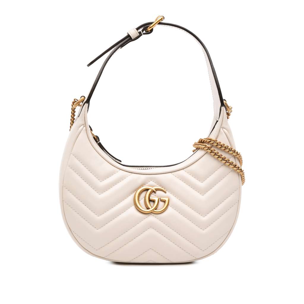 Gucci Mini GG Marmont Half Moon Bag