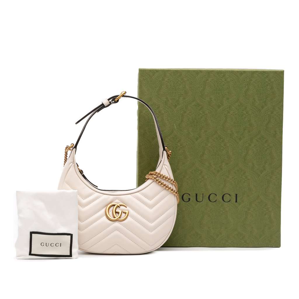 Gucci Mini GG Marmont Half Moon Bag - Image 12