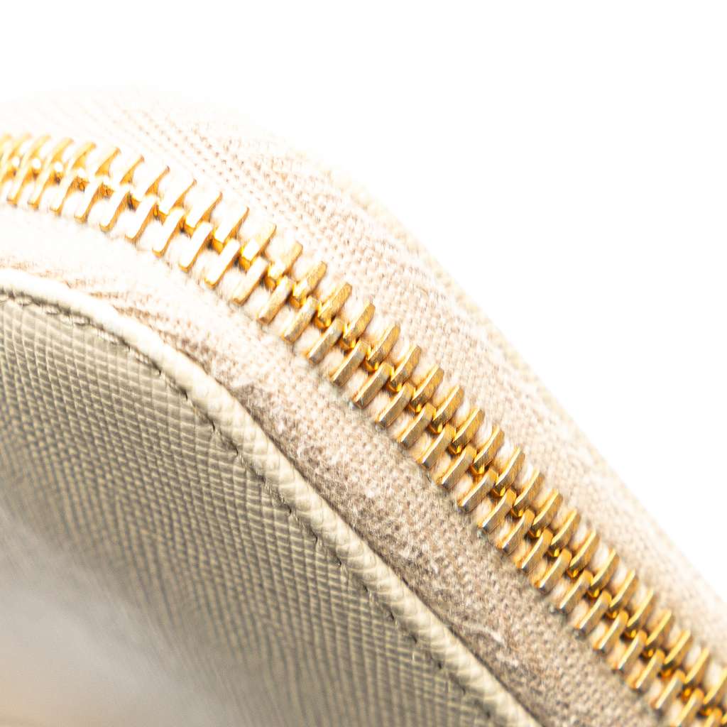 Prada Saffiano Zip Around Long Wallet - Image 12