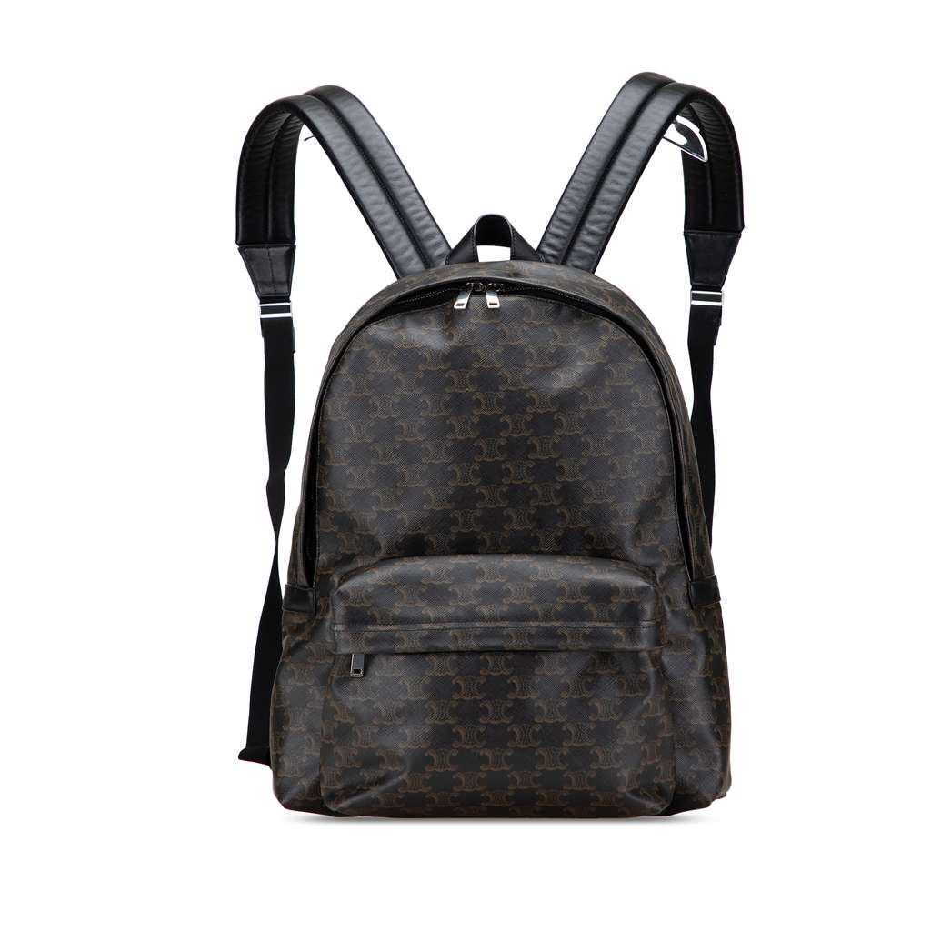 Celine Medium Triomphe Coated Canvas Backpack
