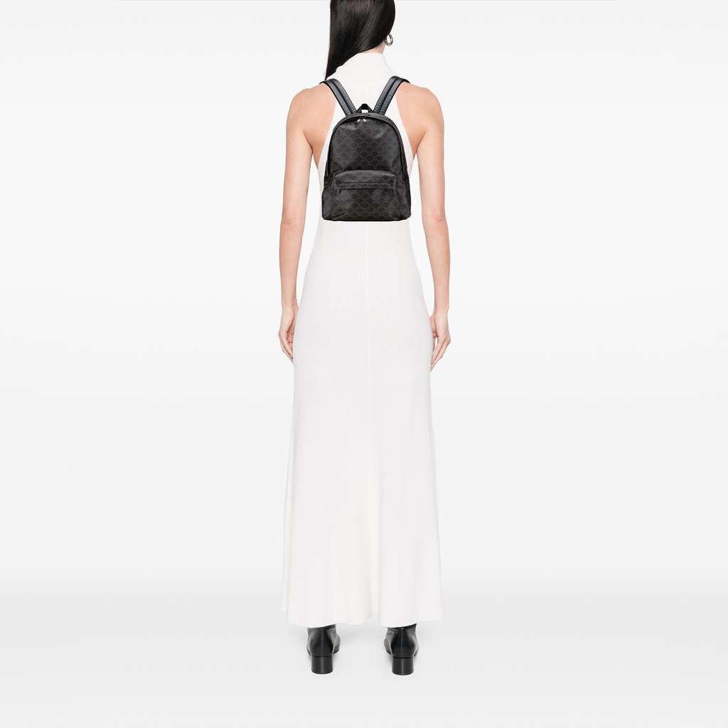 Celine Medium Triomphe Coated Canvas Backpack - Image 13
