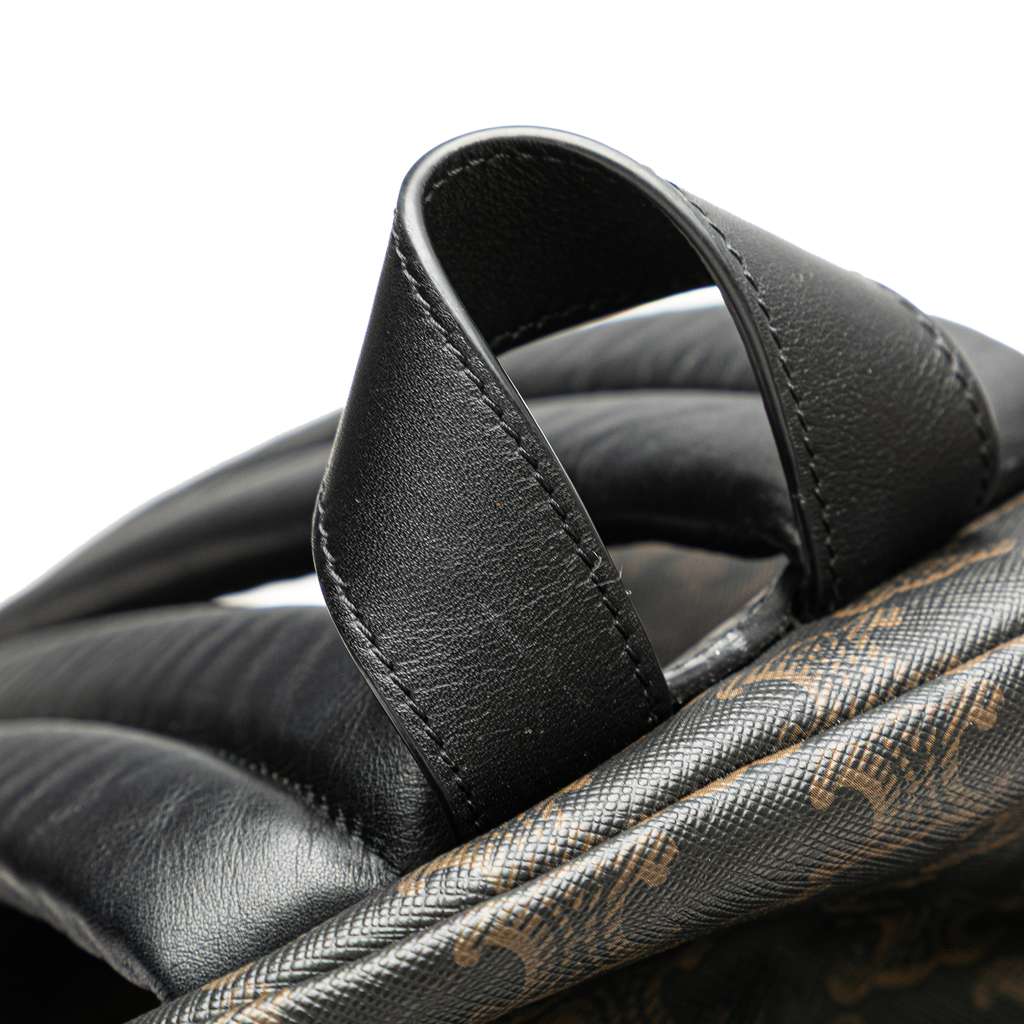 Celine Medium Triomphe Coated Canvas Backpack - Image 12