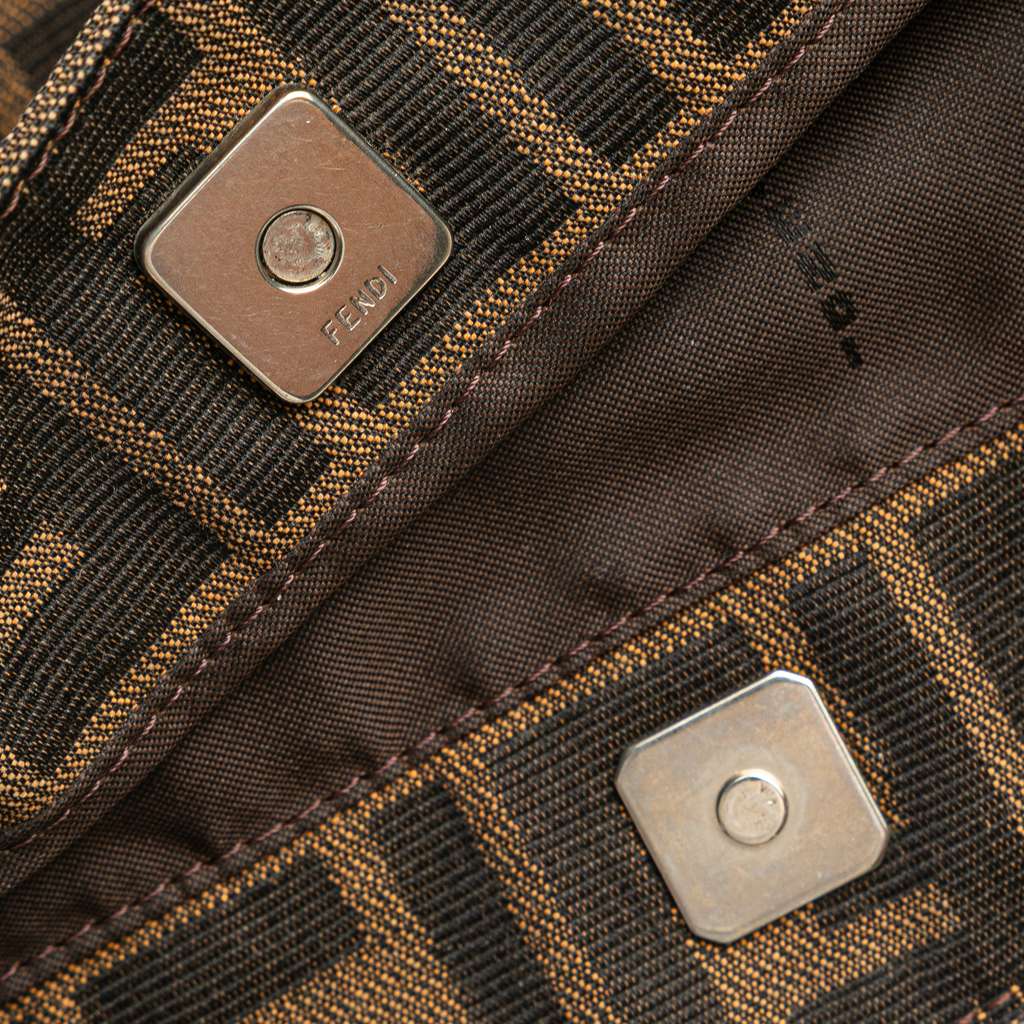 Fendi Small Zucca Canvas Twins Tote - Image 10