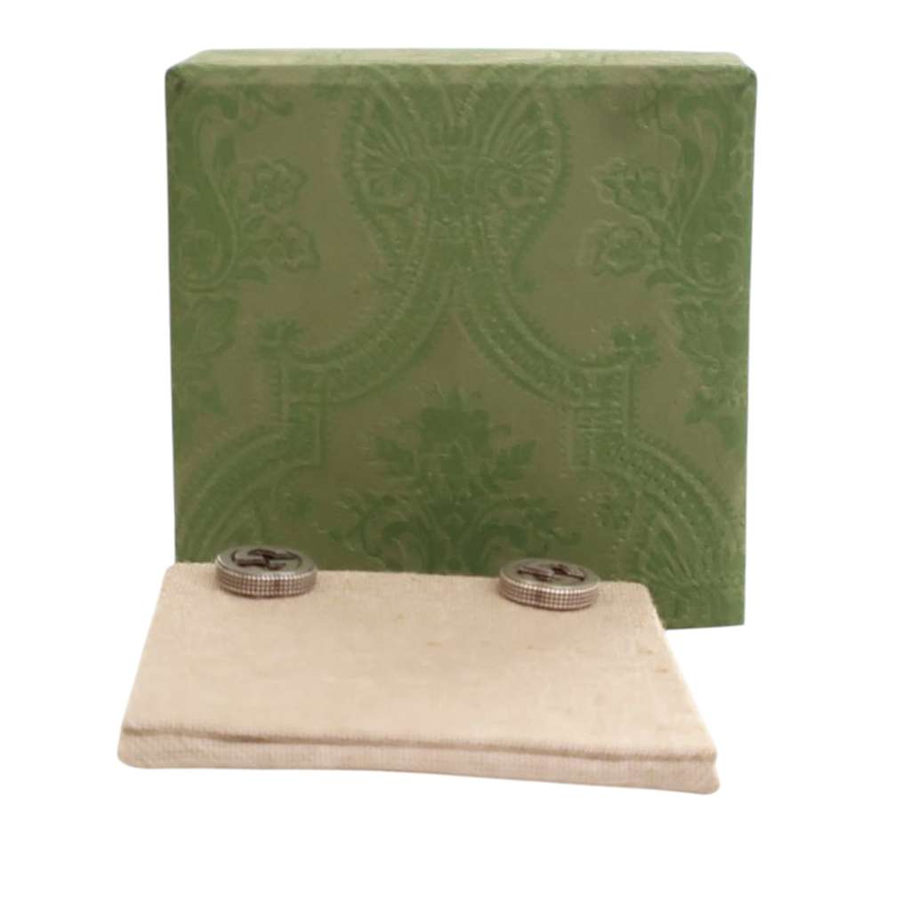 Gucci Sterling Silver Interlocking G Ear Studs - 5