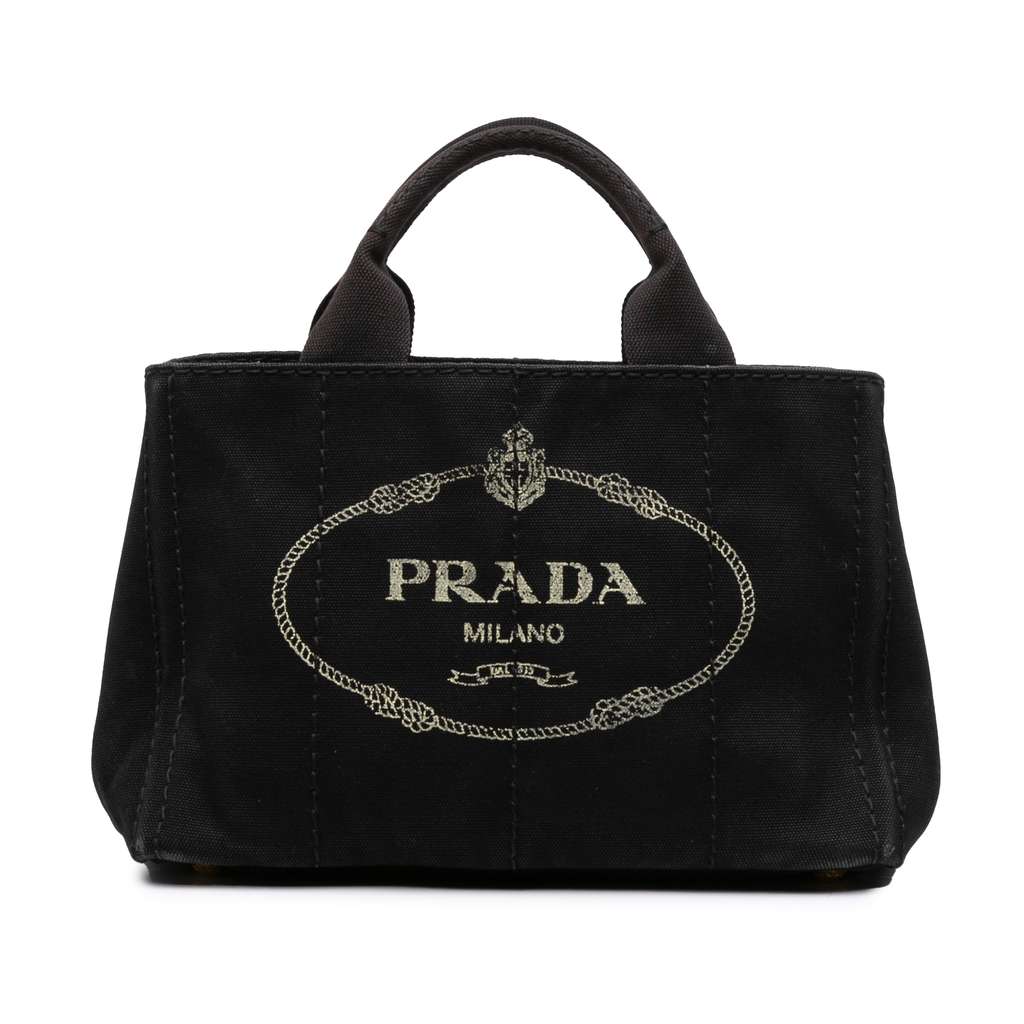 Prada Small Canvas Canapa Logo Satchel