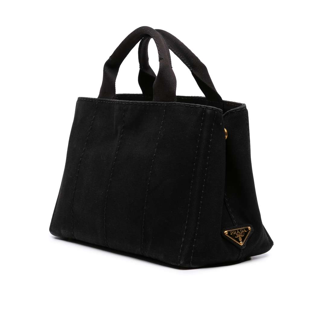 Prada Small Canvas Canapa Logo Satchel - 2