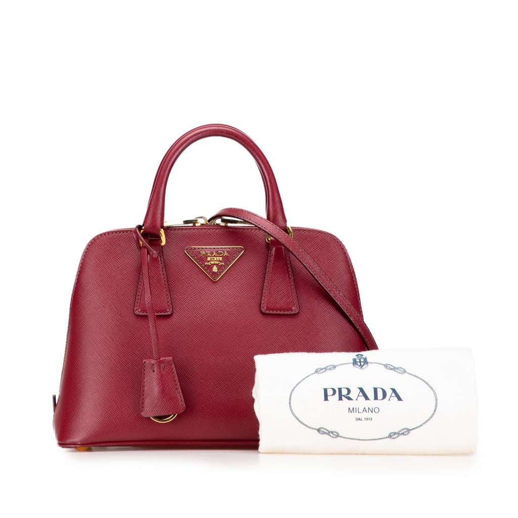 Prada Small Saffiano Lux Promenade Satchel - Image 13