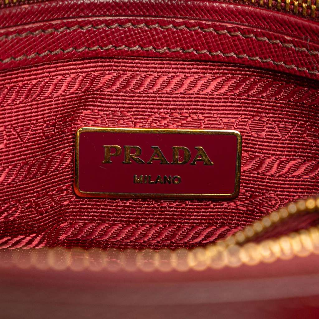 Prada Small Saffiano Lux Promenade Satchel - Side view