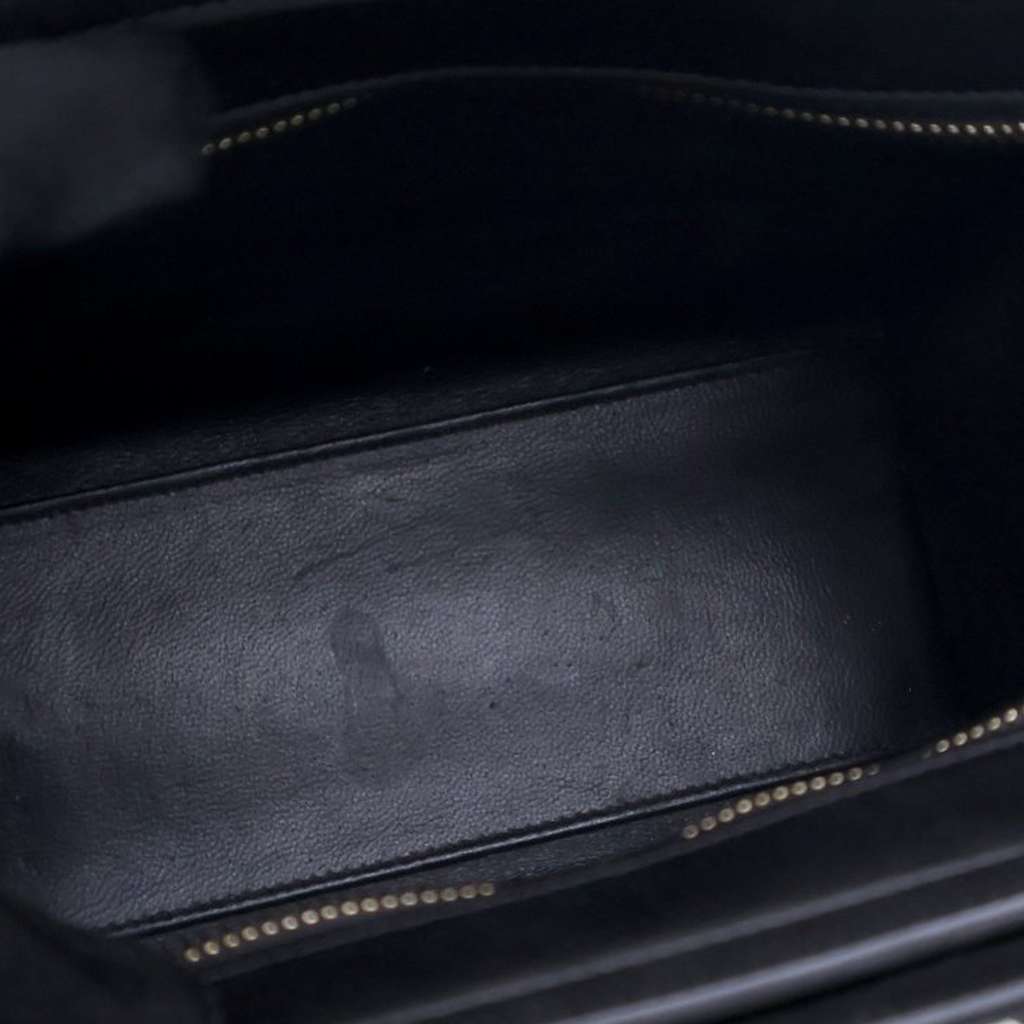 Celine Nano Tricolor Grained Calfskin and Nubuck Luggage Tote - 4