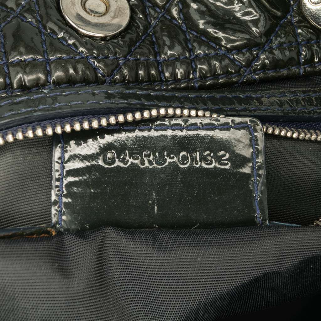 Dior Large Patent Cannage Lady Dior Soft Shopping Tote - Detail 1