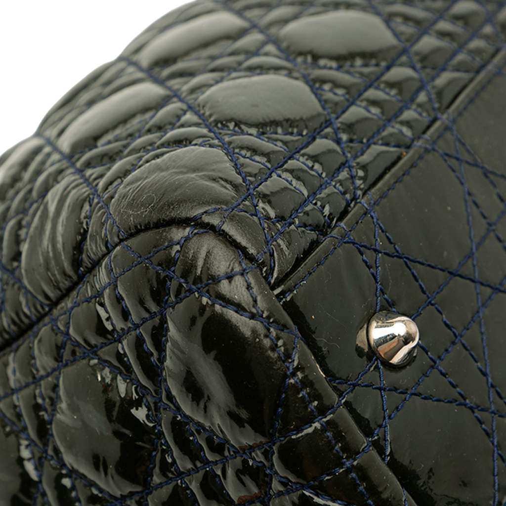 Dior Large Patent Cannage Lady Dior Soft Shopping Tote - Detail 2