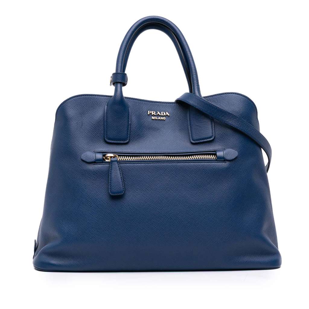 Prada Saffiano Cuir Open Promenade Satchel