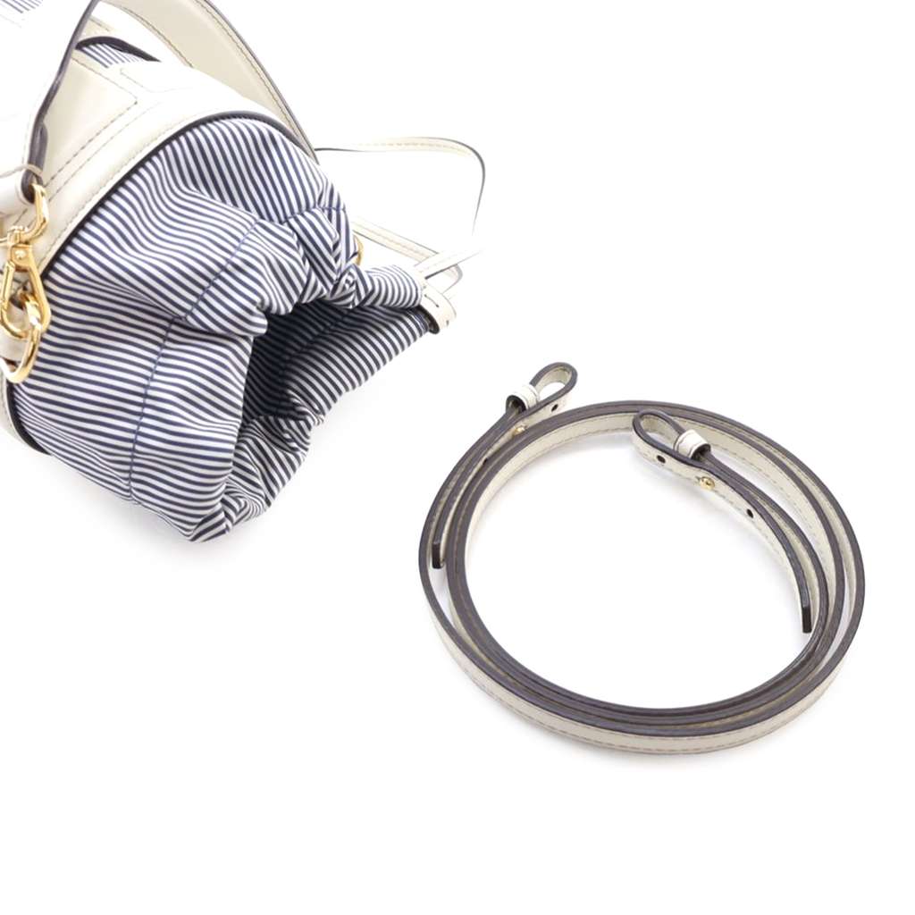 Fendi Mini Nylon Vitello King Logo Step Out Bag - Image 14