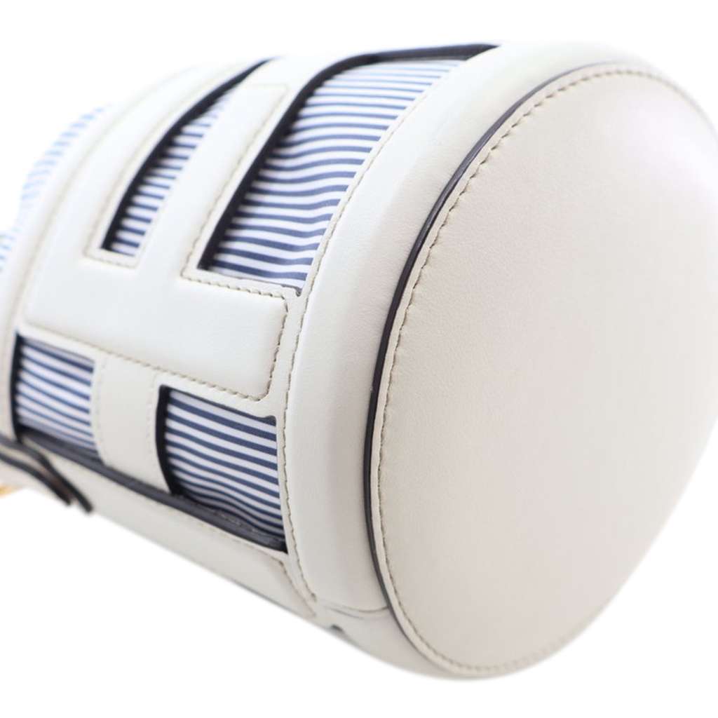 Fendi Mini Nylon Vitello King Logo Step Out Bag - Image 11