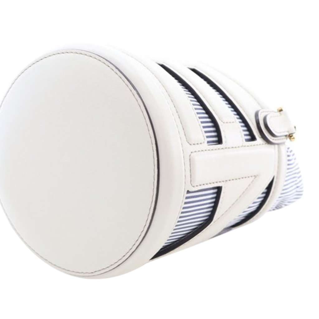 Fendi Mini Nylon Vitello King Logo Step Out Bag - Image 12