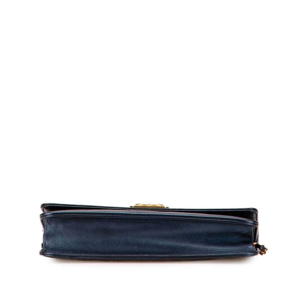Chanel Calfskin Double Stitch Boy Wallet On Chain - Image 6