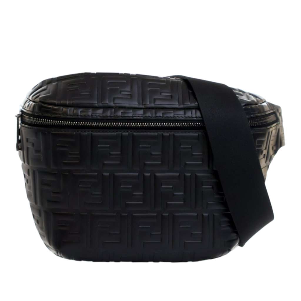 Fendi Zucca Embossed Leather Belt Bag