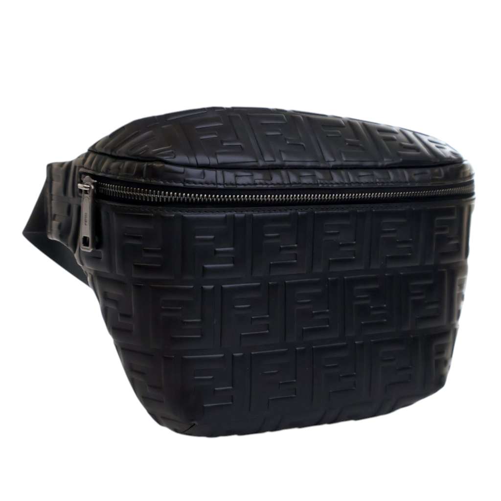 Fendi Zucca Embossed Leather Belt Bag - Back view