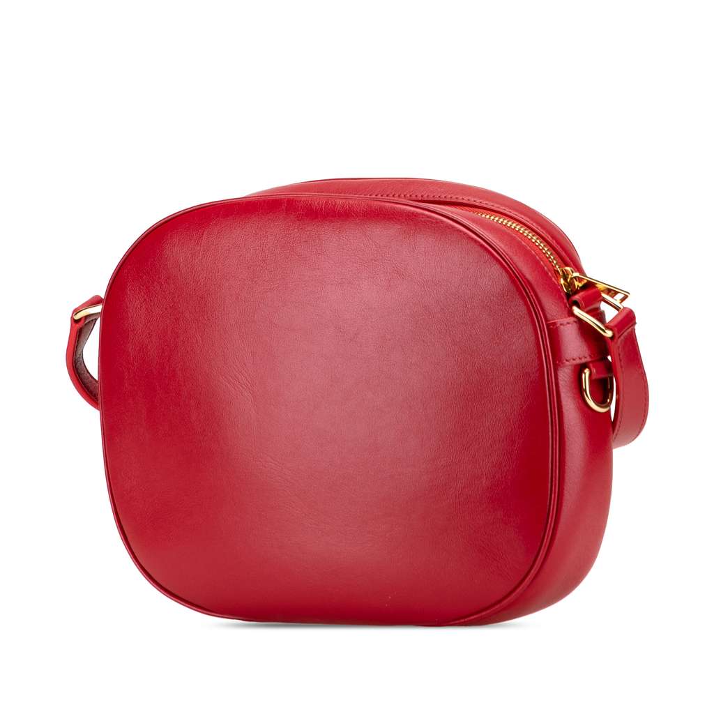 Celine Medium Quilted Calfskin C Charm Camera Bag - Back view