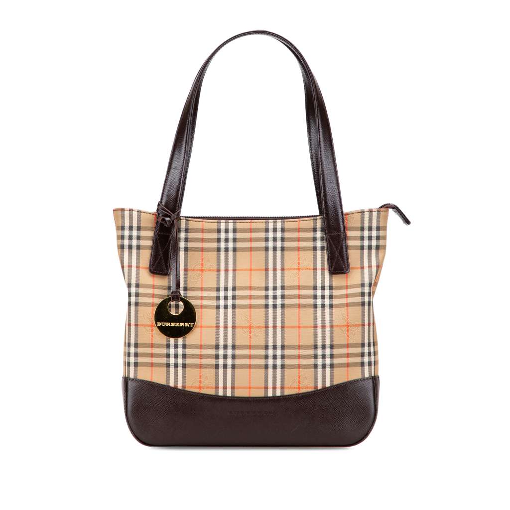 Burberry Haymarket Check Canvas Tote