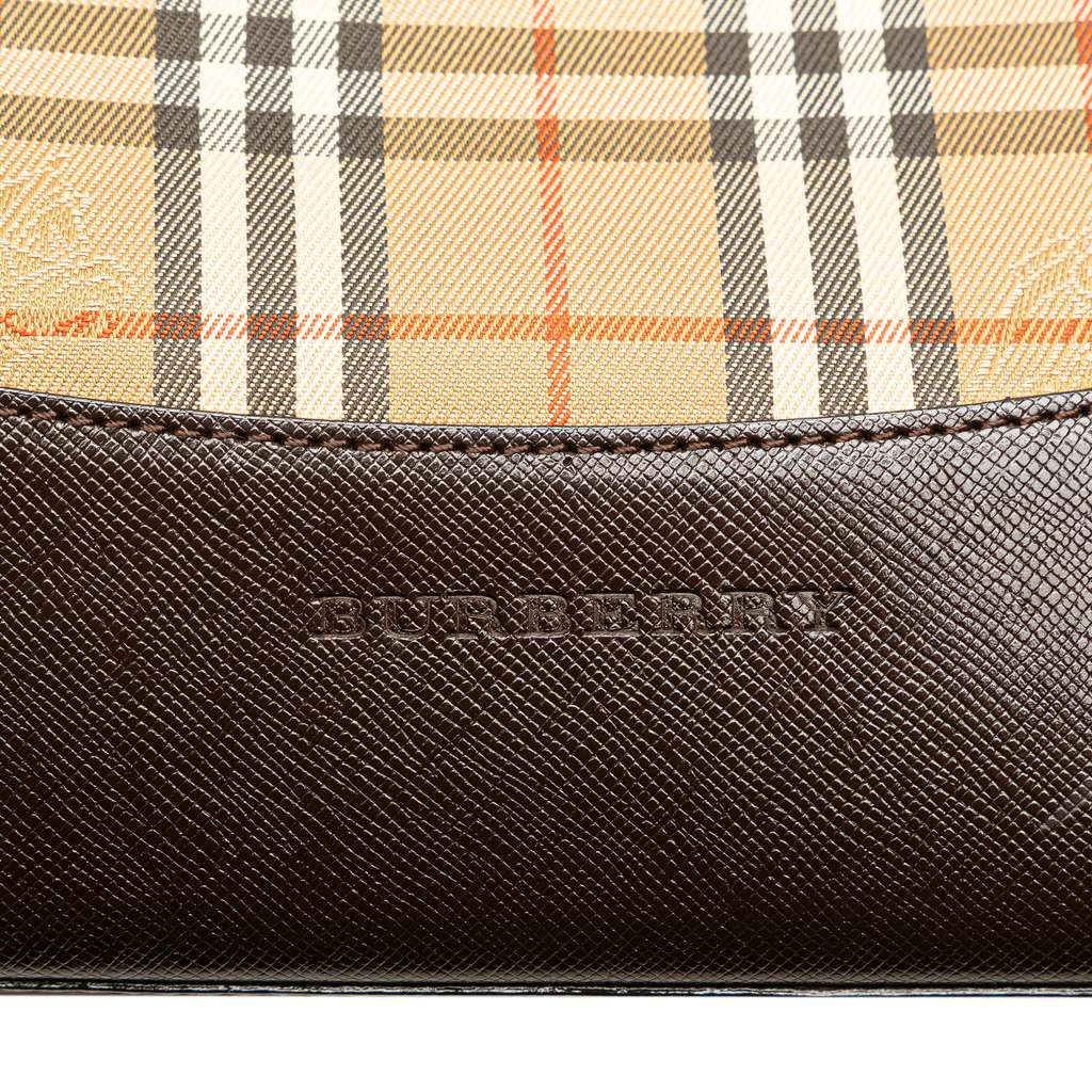 Burberry Haymarket Check Canvas Tote - Side view