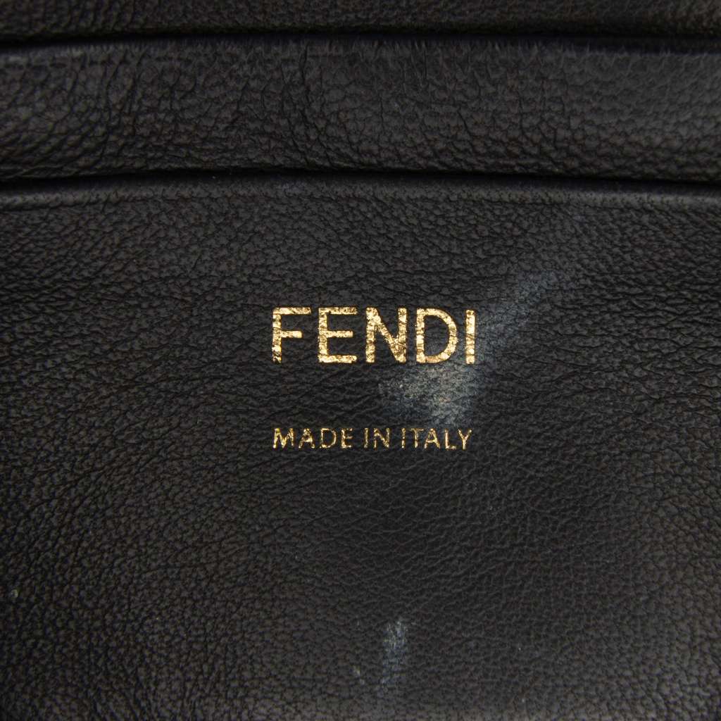 Fendi Mini Zucca Embossed Leather Baguette Satchel - Side view