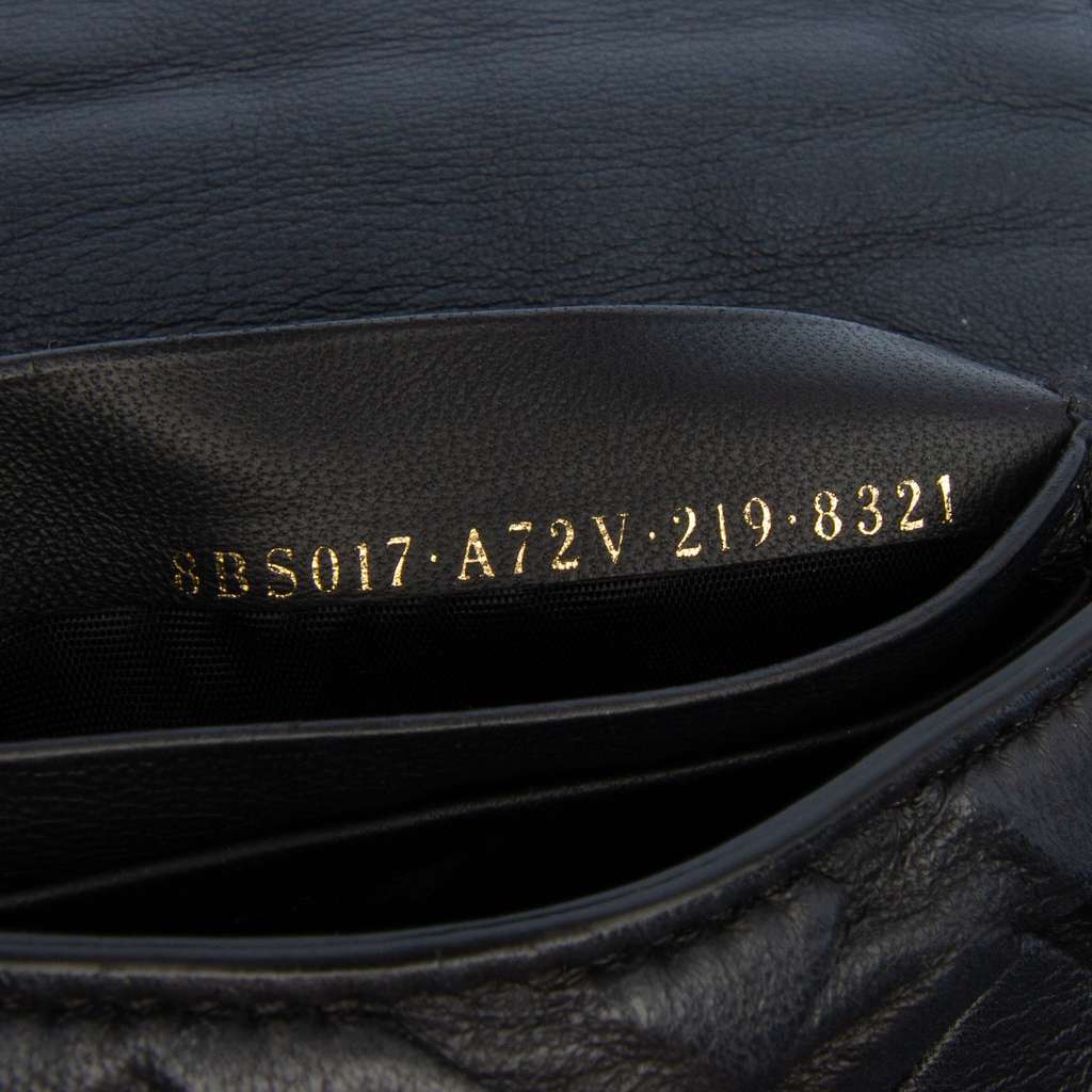 Fendi Mini Zucca Embossed Leather Baguette Satchel - Detail 1