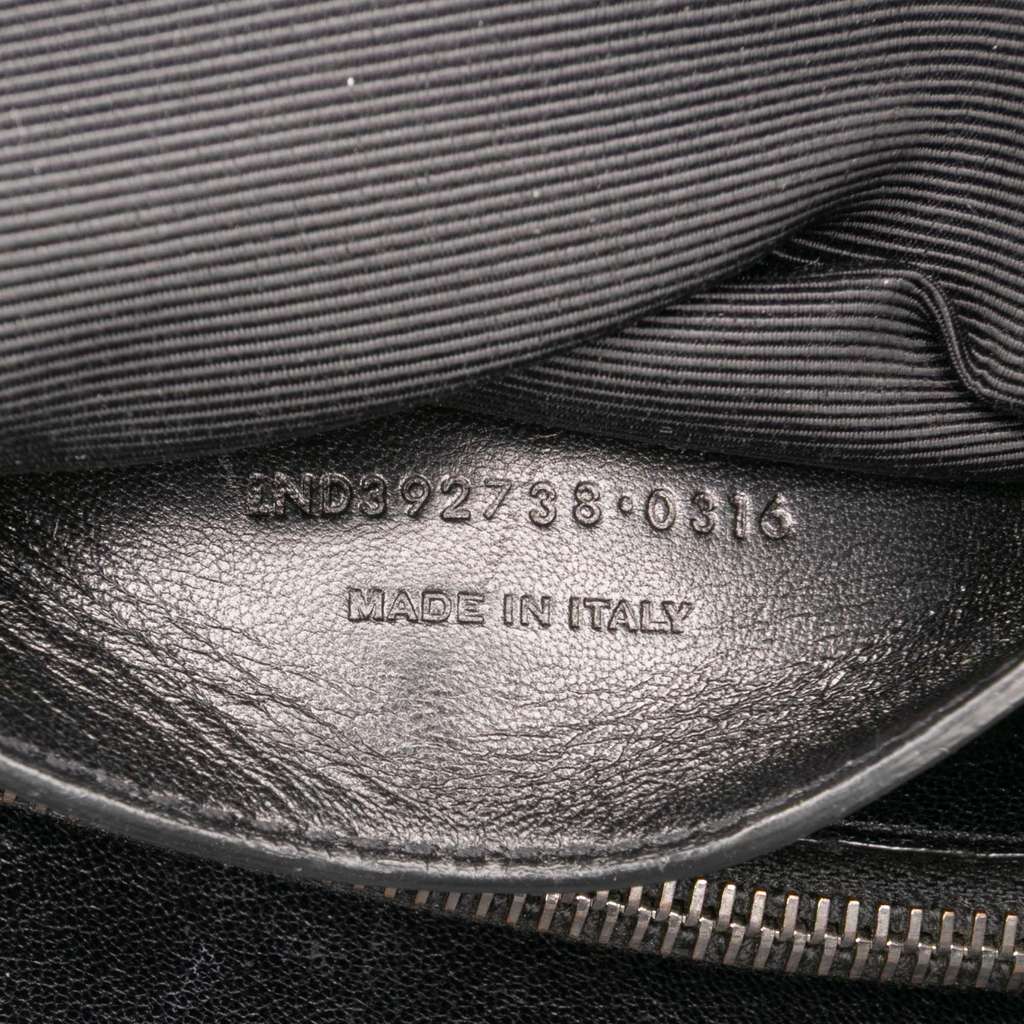 Saint Laurent Large Chevron Sheepskin Monogram College Bag - Detail 1