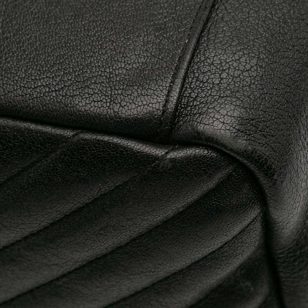 Saint Laurent Large Chevron Sheepskin Monogram College Bag - Image 10