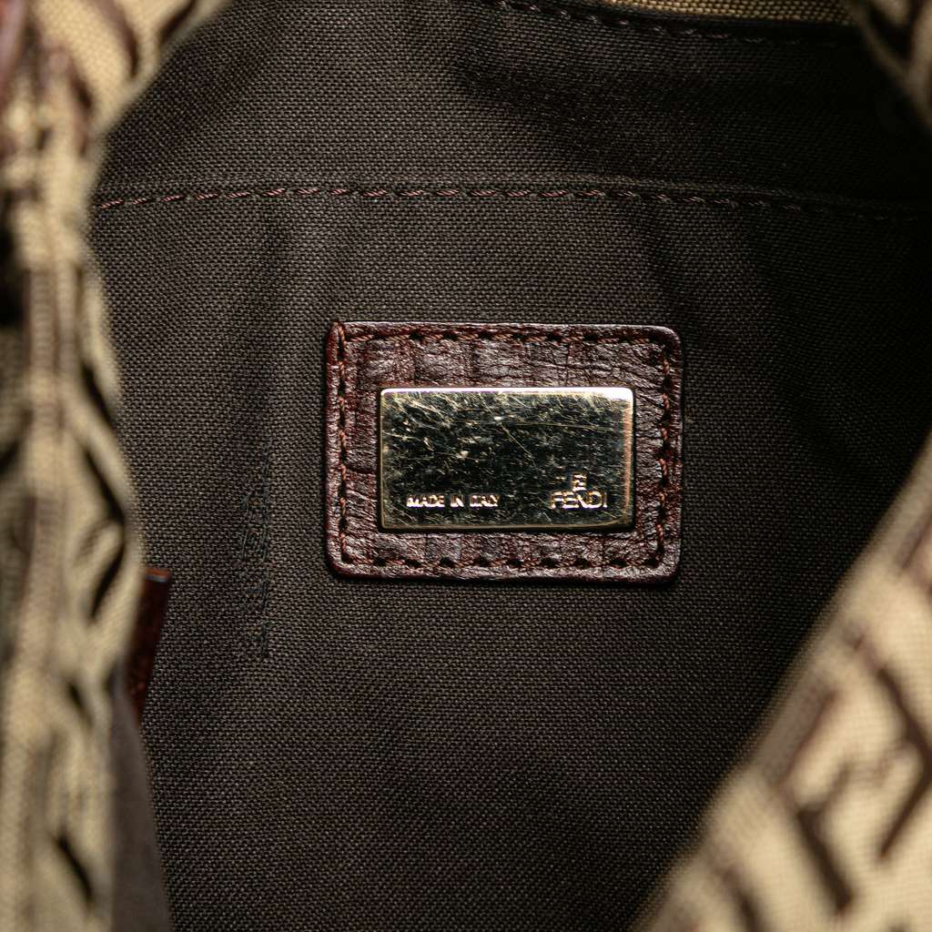Fendi Zucchino Canvas Crossbody - Side view