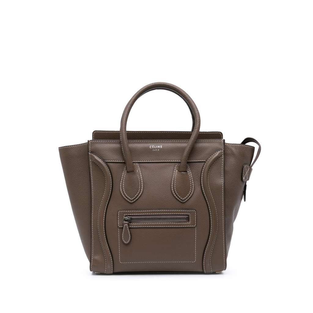 Celine Micro Leather Luggage Tote
