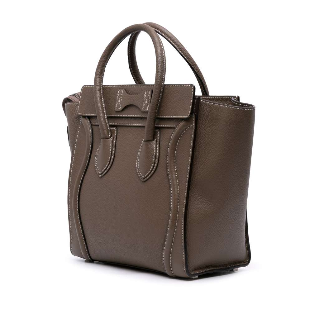 Celine Micro Leather Luggage Tote - 2