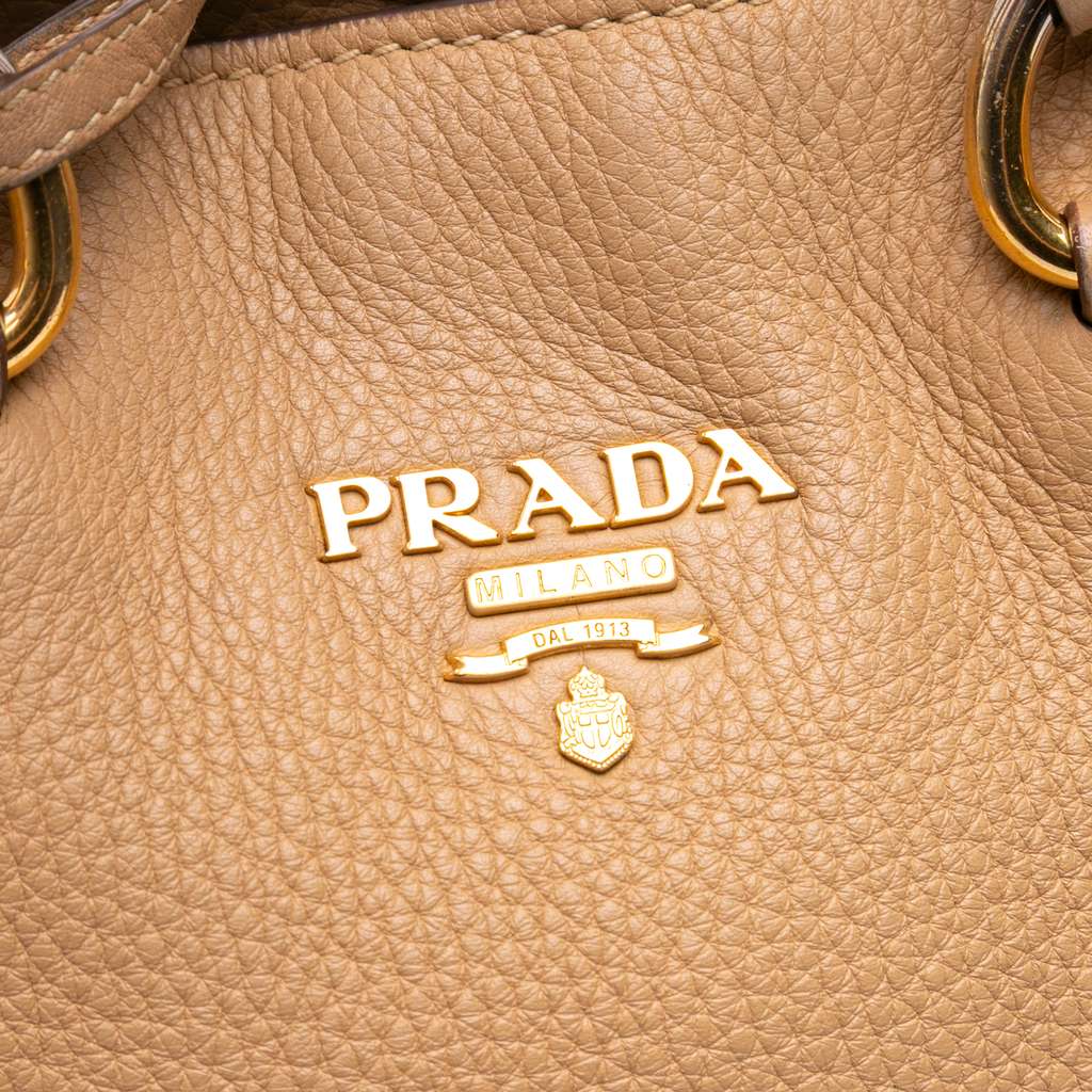 Prada Vitello Daino Open Convertible Tote - Side view