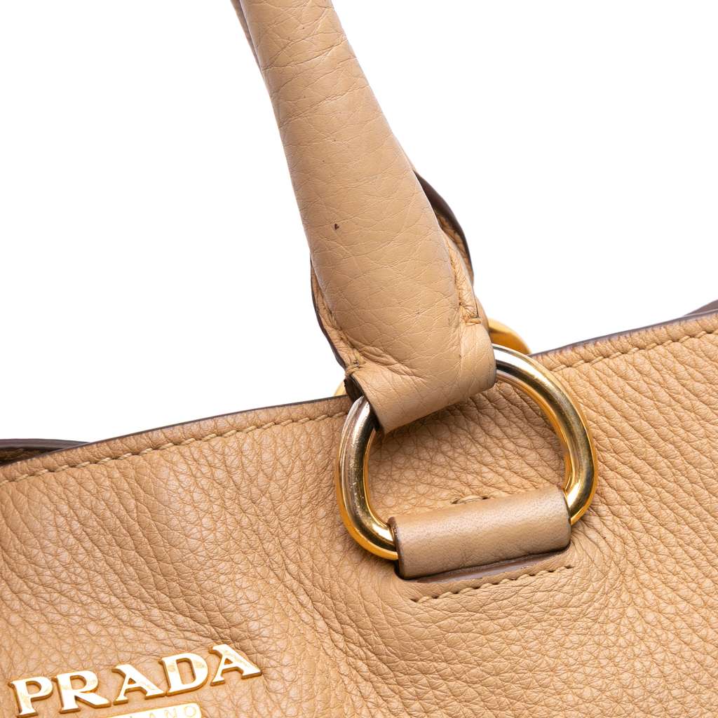 Prada Vitello Daino Open Convertible Tote - Image 11
