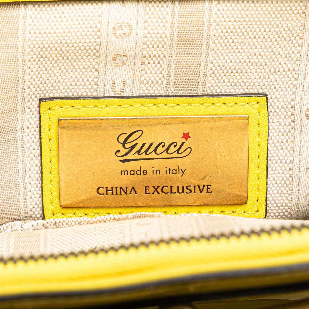 Gucci Patent Bright Bit Satchel - Detail 2