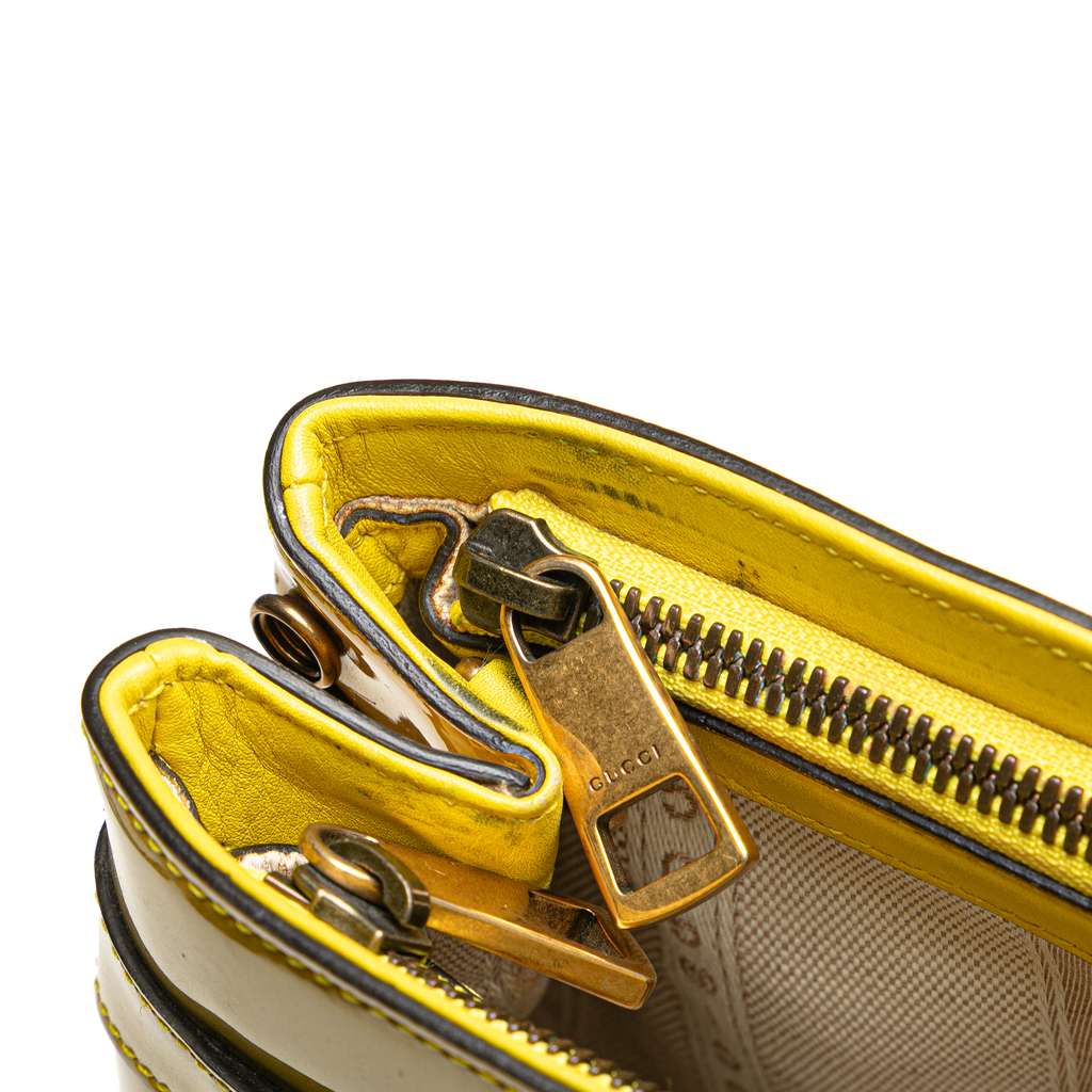 Gucci Patent Bright Bit Satchel - Image 10