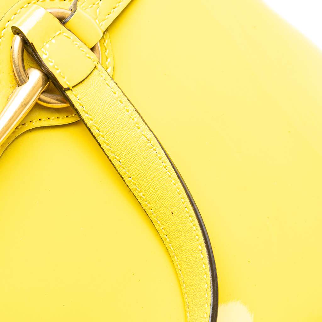 Gucci Patent Bright Bit Satchel - Image 11