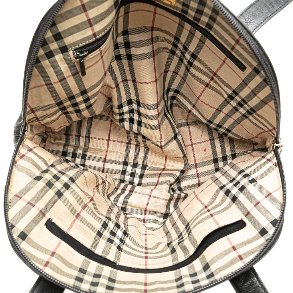 Burberry Leather Dome Handbag - 4