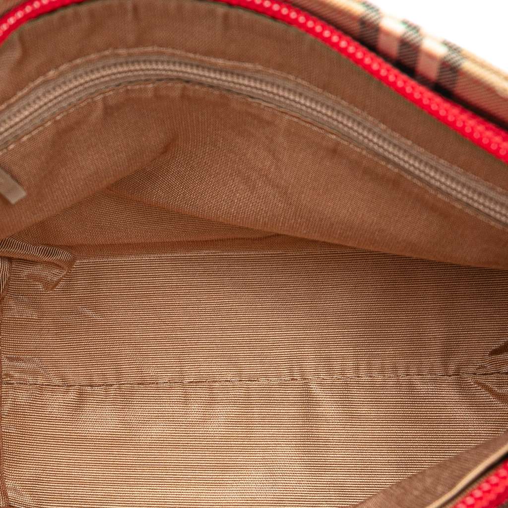 Burberry Haymarket Check Canvas Handbag - 4