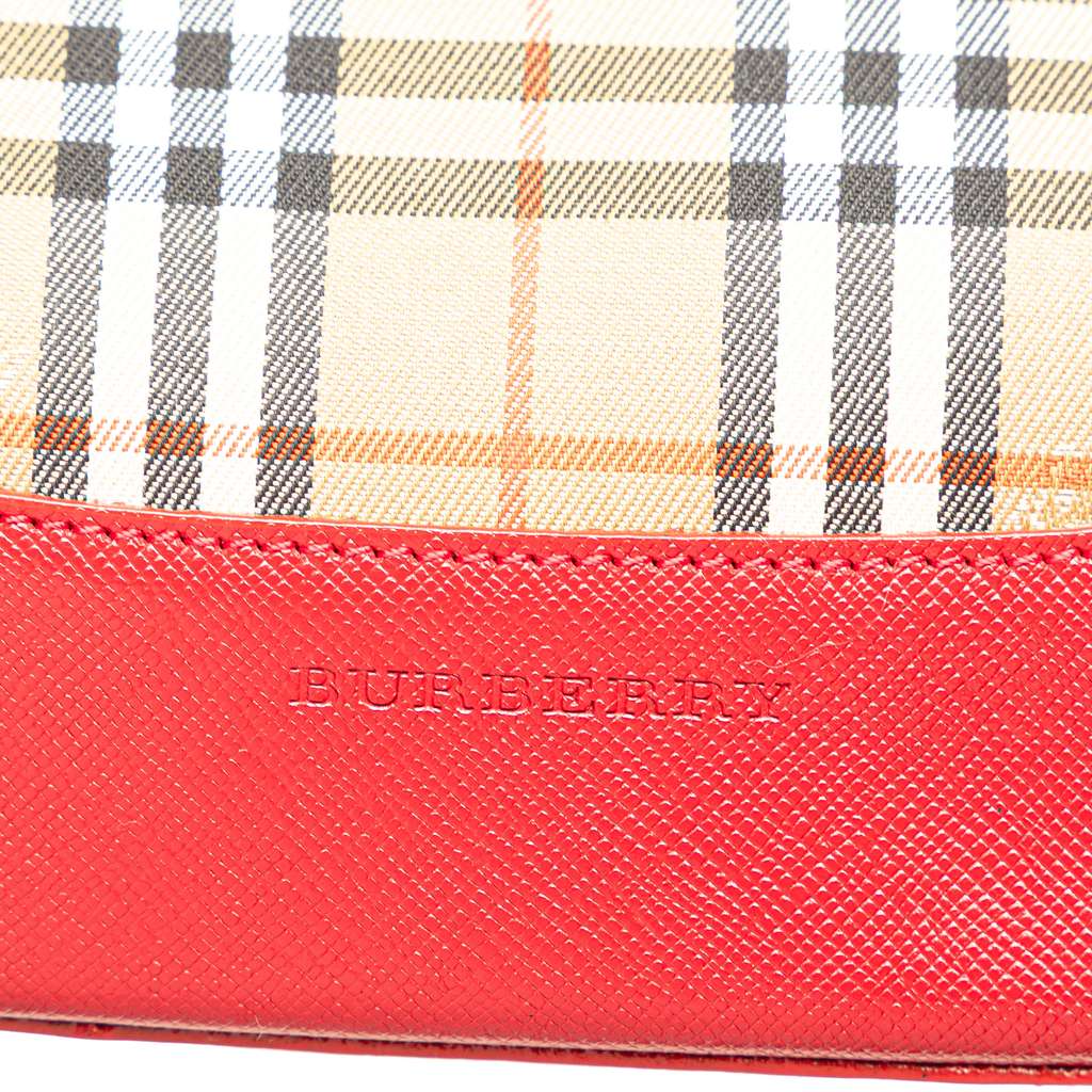 Burberry Haymarket Check Canvas Handbag - Side view