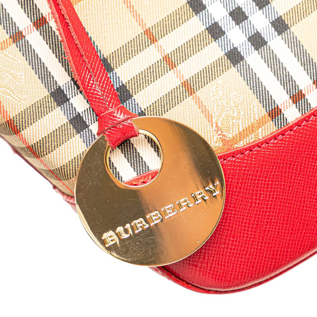 Burberry Haymarket Check Canvas Handbag - Detail 1