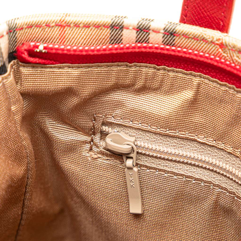 Burberry Haymarket Check Canvas Handbag - Detail 2