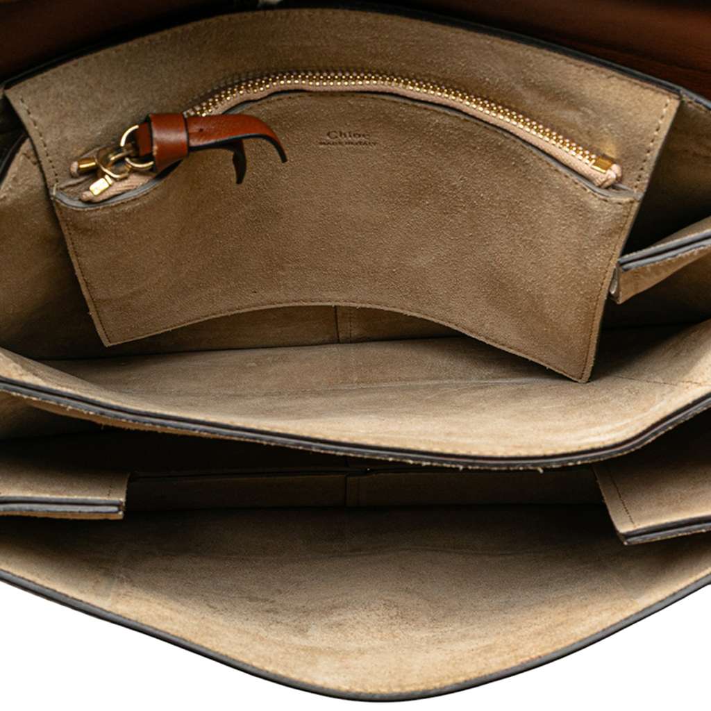 Chloé Medium Calfskin and Suede Faye Crossbody - 4