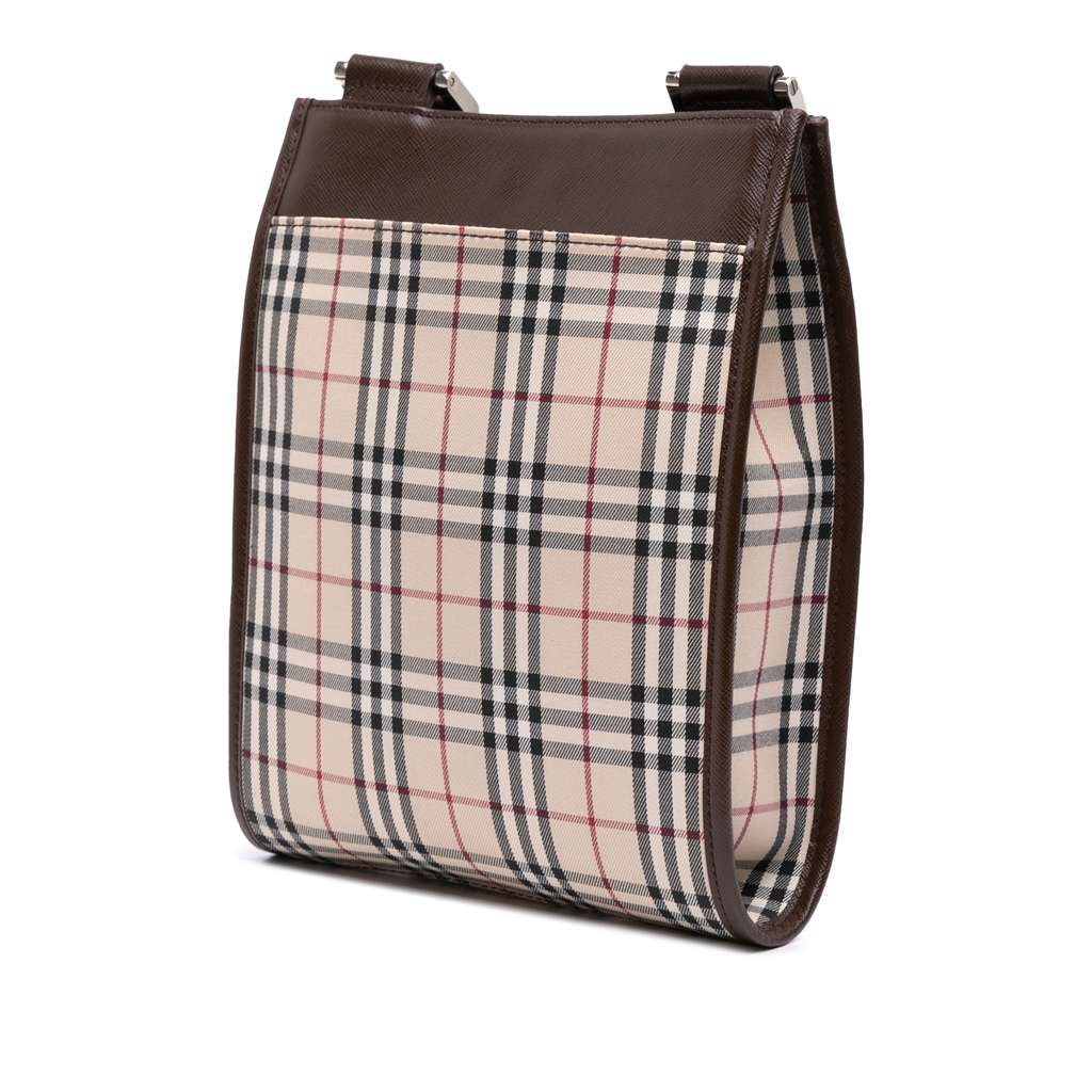 Burberry House Check Canvas Crossbody - Back view