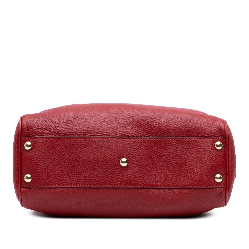 Gucci Small Calfskin Bamboo Shopper Satchel - Image 6