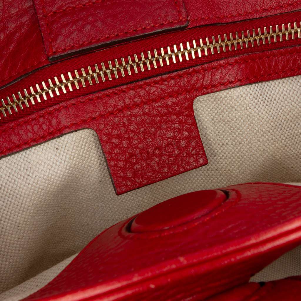 Gucci Small Calfskin Bamboo Shopper Satchel - Detail 1